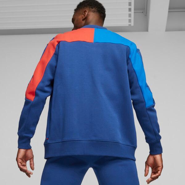 PUMA BMW M Motorsport Men's MT7 Sweat Jacket in Pro Blue/Medium Color Product Image