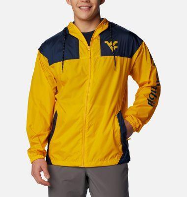 Men's Columbia Gold West Virginia Mountaineers Flash Challenger Omni-Shade Full-Zip Windbreaker Hoodie Jacket, Size: XL Product Image