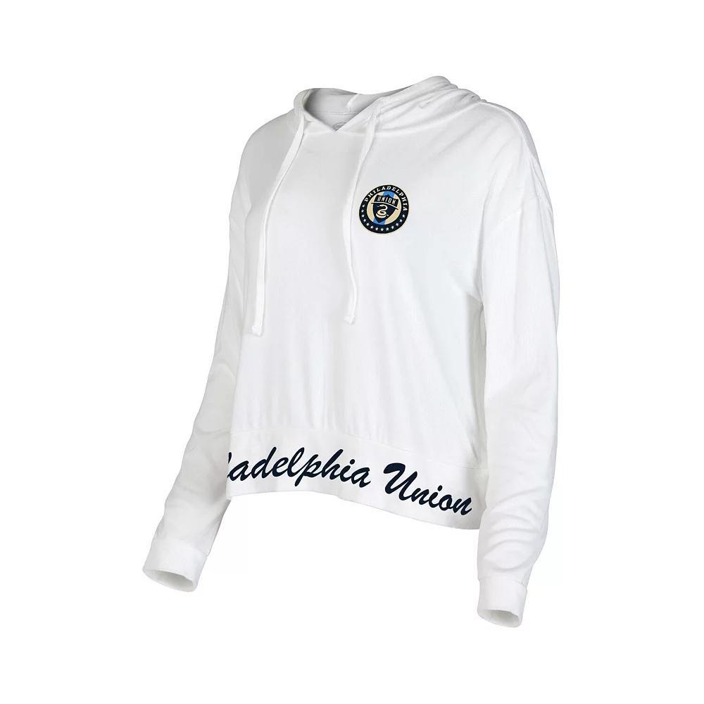 Women's Concepts Sport White Philadelphia Union Accord Hoodie Long Sleeve Top, Size: XL, Uni White Product Image