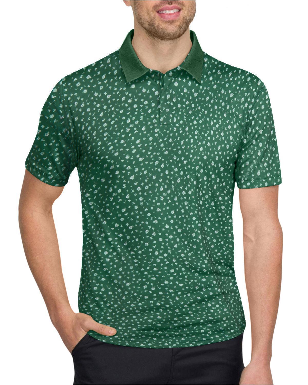 Three Sixty Six Men’s Print Golf Polos Product Image