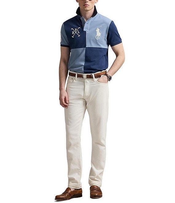 Polo Ralph Lauren Classic Fit Color Block Big Pony Mesh Short Sleeve Polo Shirt Product Image