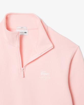 High Neck Zip-Up Print Sweatshirt Product Image