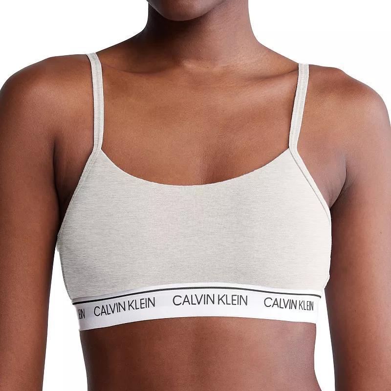Women's Calvin Klein Archive Logo Lightly Lined Bralette QF7534, Size: Small, Desert Brown Product Image