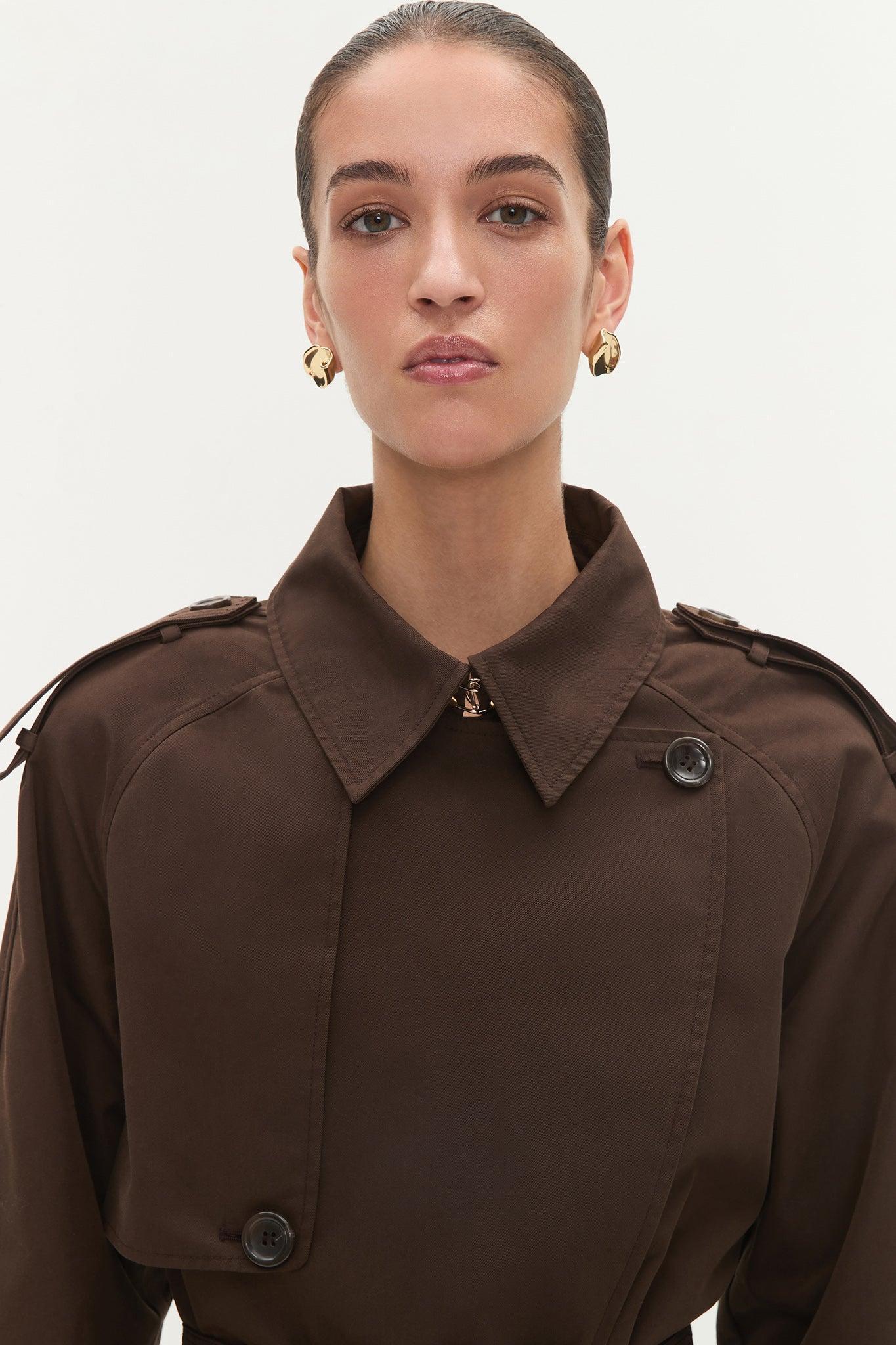 Mineral Cropped Trench Product Image