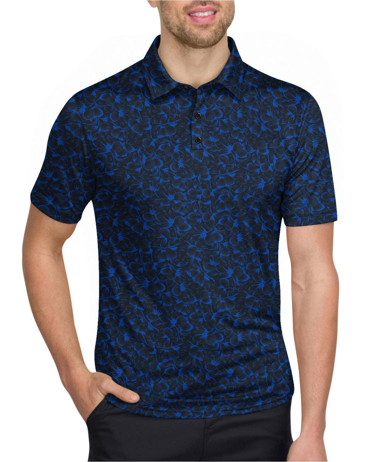 Three Sixty Six Men’s Print Golf Polos Product Image