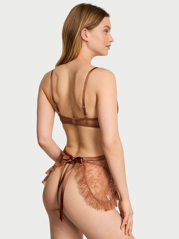 Wicked Unlined Rose Lace Apron Set Product Image