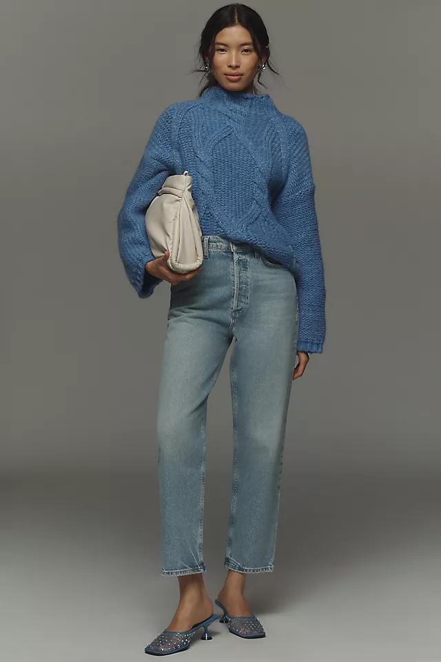 AGOLDE 90s Pinch Crop High-Rise Straight-Leg Jeans Product Image