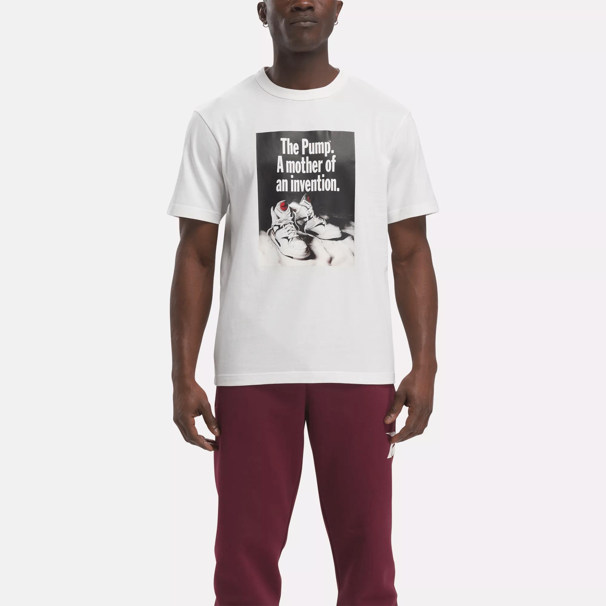 Men's Basketball Pump Graphic T-Shirt Male Product Image