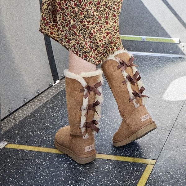 UGG Womens Bailey Bow Tall II Boot Sheepskin Classic Boots Product Image