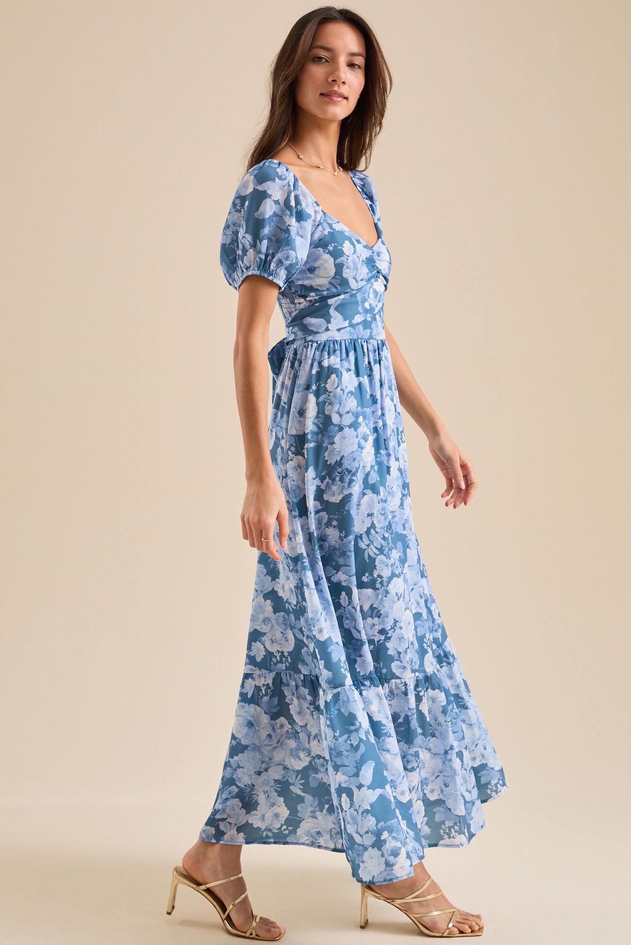 Clarey Floral Maxi Dress Product Image