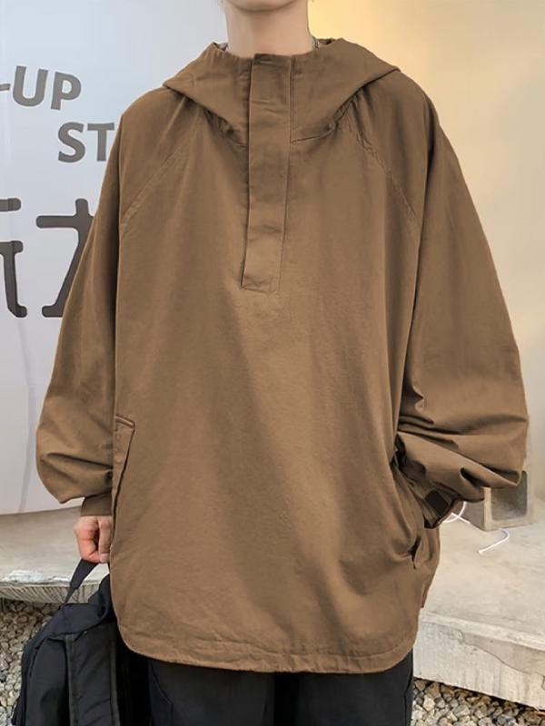 Men's Gorpcore Solid Baggy Oversized Hoodie Product Image