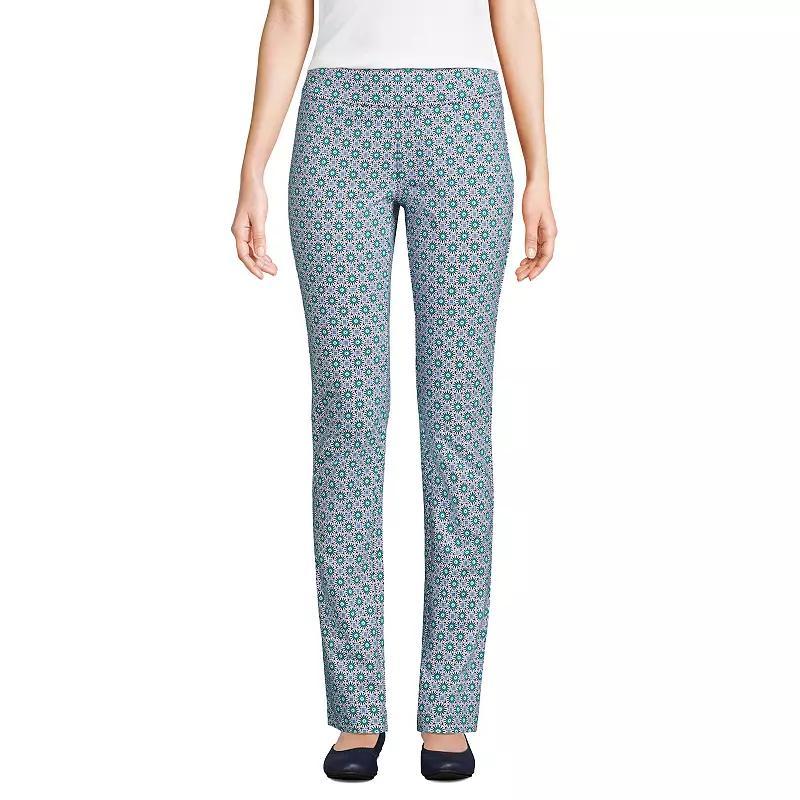 Women's Lands' End Starfish Slim-Cut Pull-On Pants, Size: Small, Evening Blue Product Image