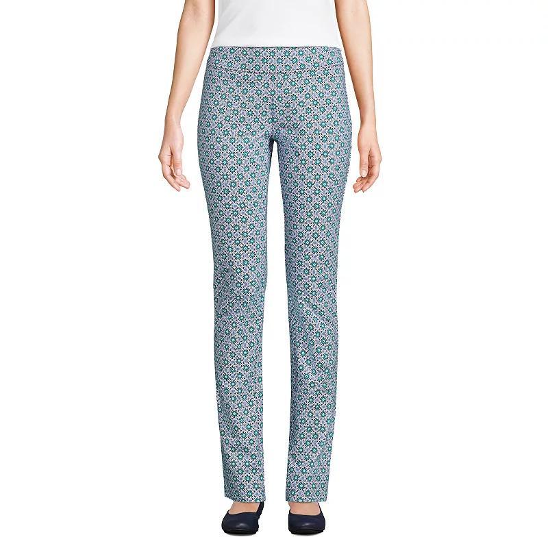 Women's Lands' End Starfish Slim-Cut Pull-On Pants, Size: Small, Evening Blue Product Image