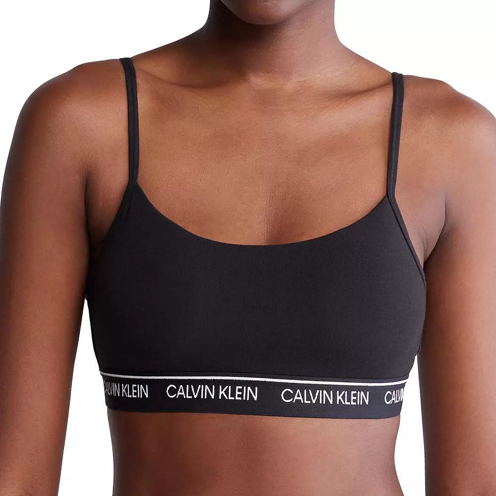 Women's Calvin Klein Archive Logo Lightly Lined Bralette QF7534, Size: Small, Desert Brown Product Image