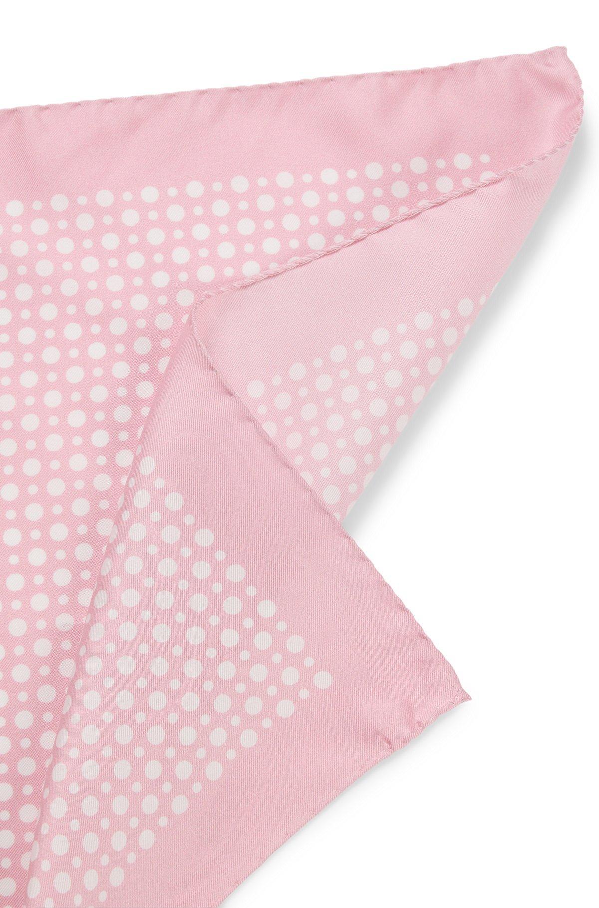 BOSS - BECKHAM x BOSS printed silk pocket square - light pink Product Image