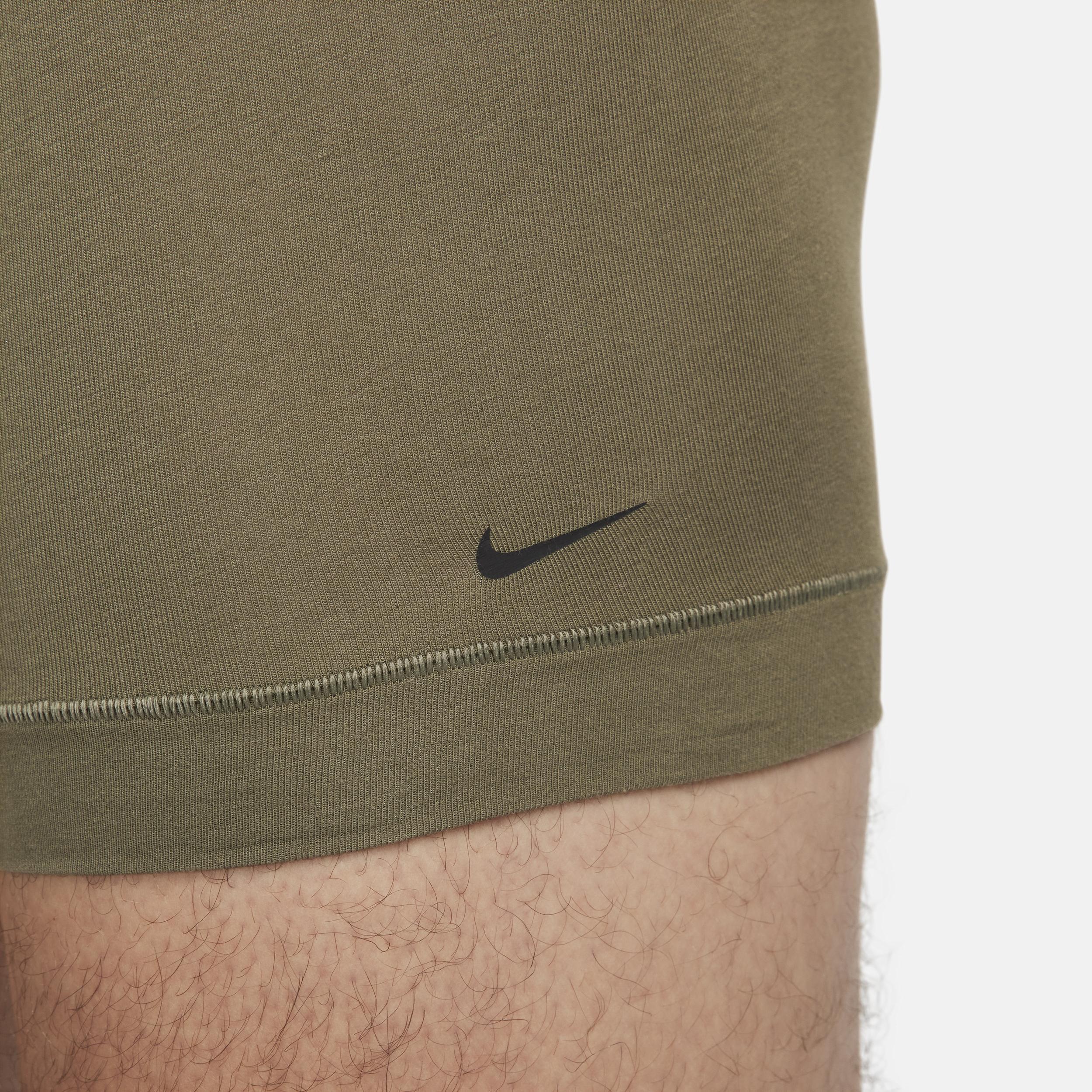 Men's Nike Dri-FIT Essential 3-pack Stretch Boxer Briefs, Size: Large, Black Orange Blue Product Image