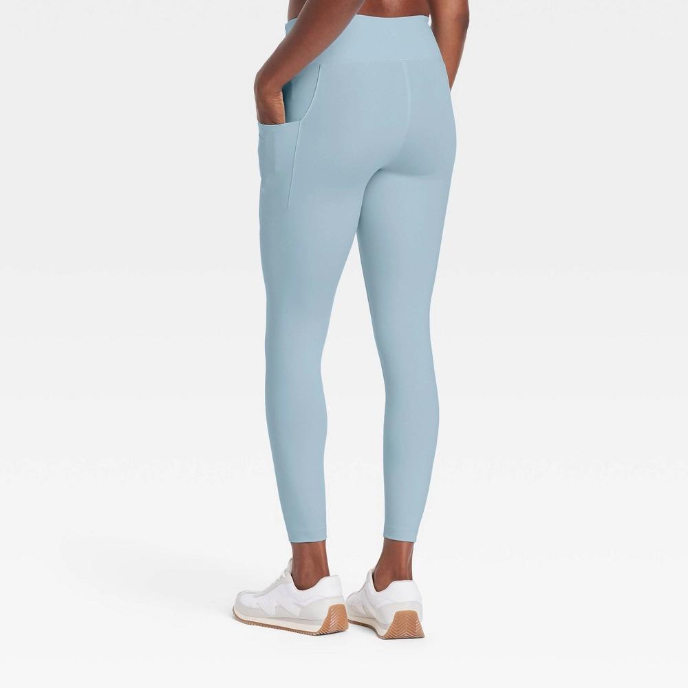 Womens Dynamic Flex High-Rise Pocketed 7/8 Leggings - All In Motion Steel Blue XXL Product Image