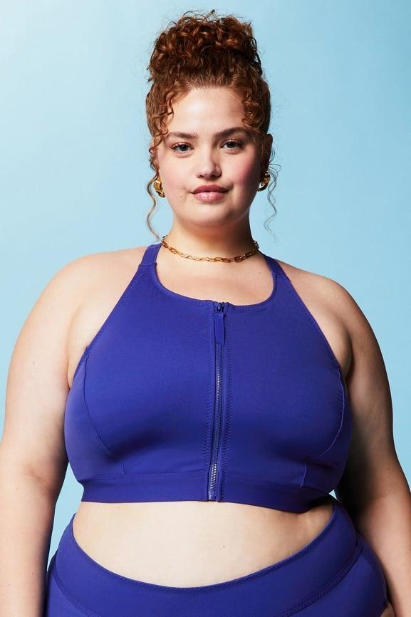 High Tide Zip-Front Swim Top Product Image