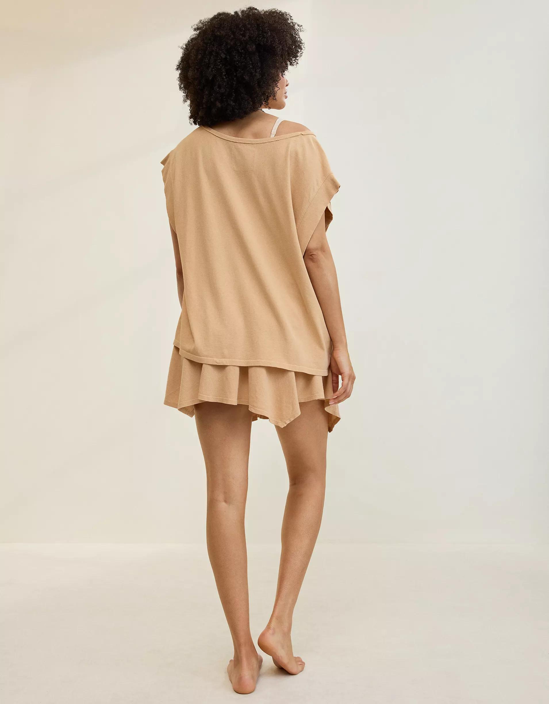 Aerie Summer Breeze Notch Neck T-Shirt Product Image