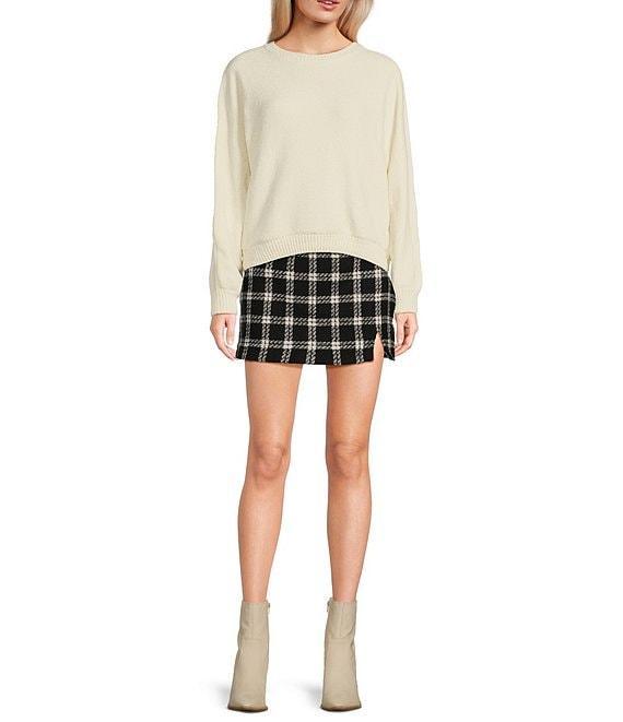 Double Zero Plaid Mini Skirt Product Image