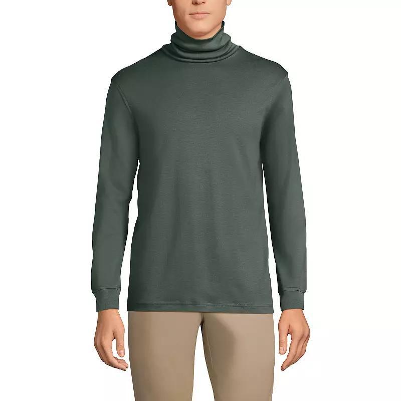 Men's Lands' End Super Soft Supima Turtleneck, Size: XL, White Product Image