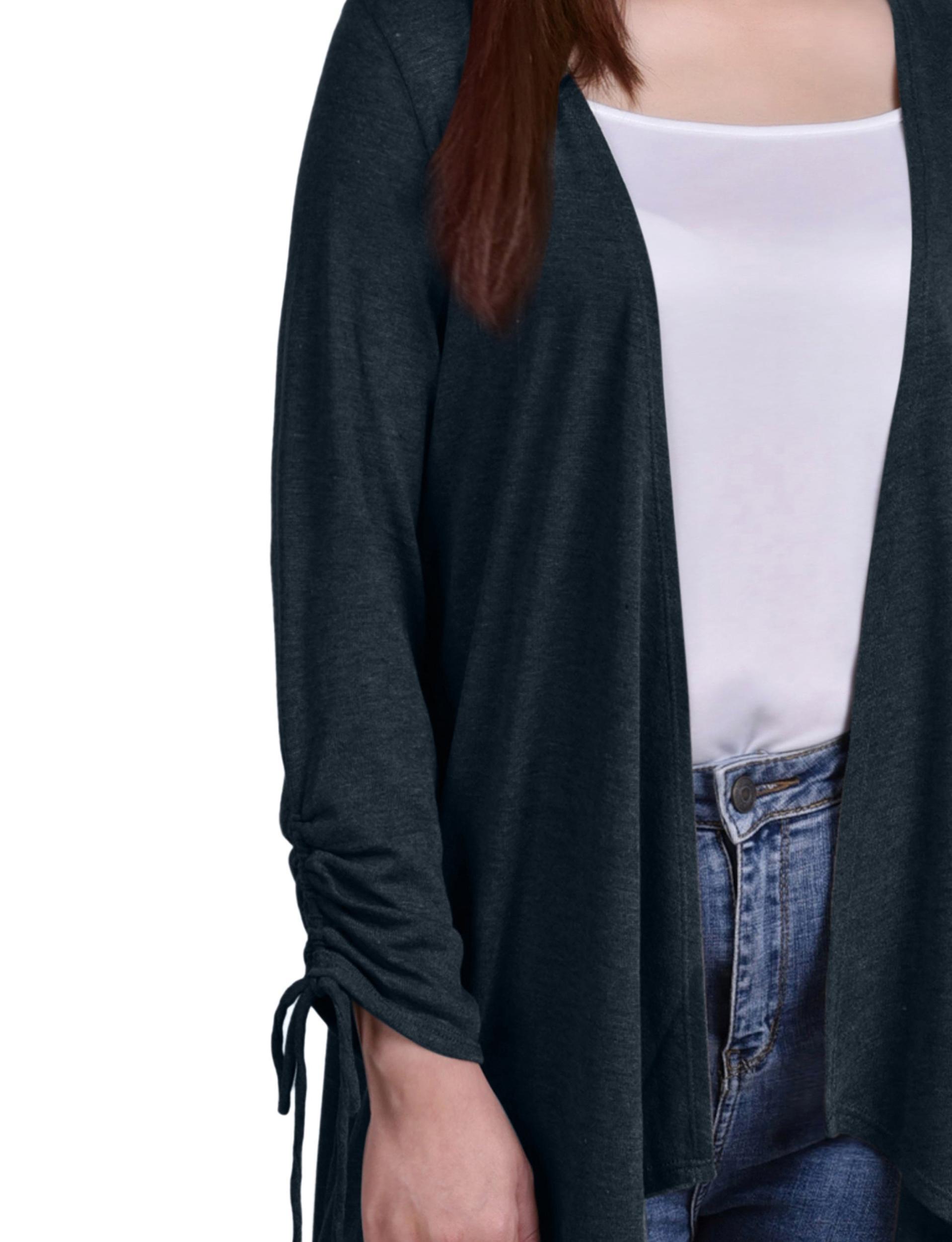 Hunter Green Long Sleeve Hi Lo Hem Cardigan Product Image