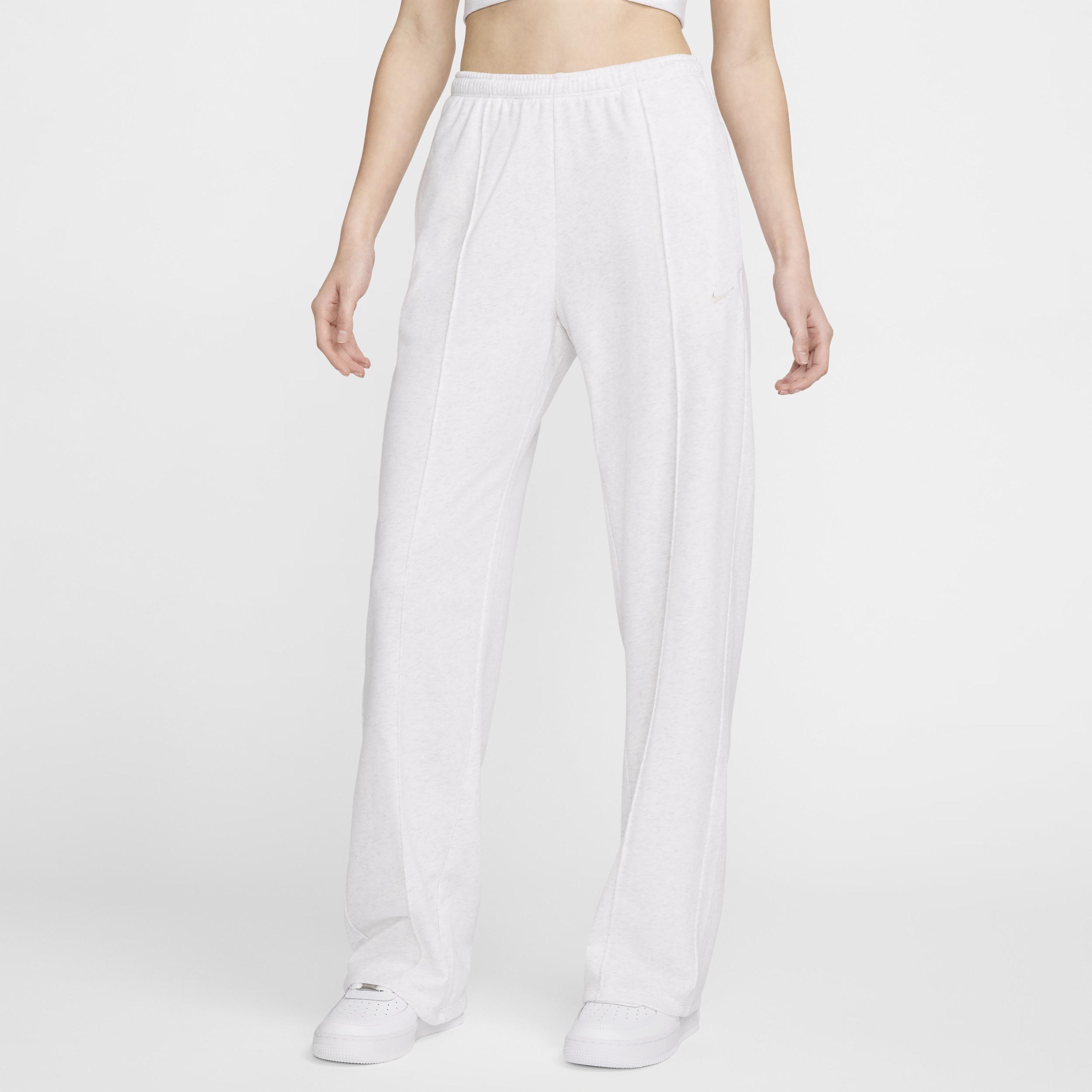 Women's Nike Sportswear French Terry Mid-Rise Sweatpants, Size: XXL, Birch Grey Product Image