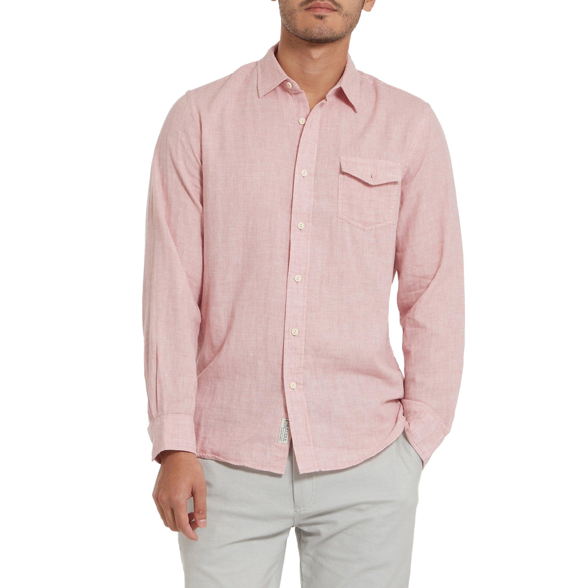 Rosedale Double Cloth Shirt - Dusty Rose Product Image