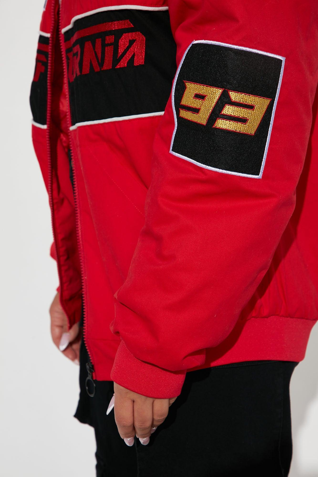 Racing Cali Bomber Jacket - Red Product Image