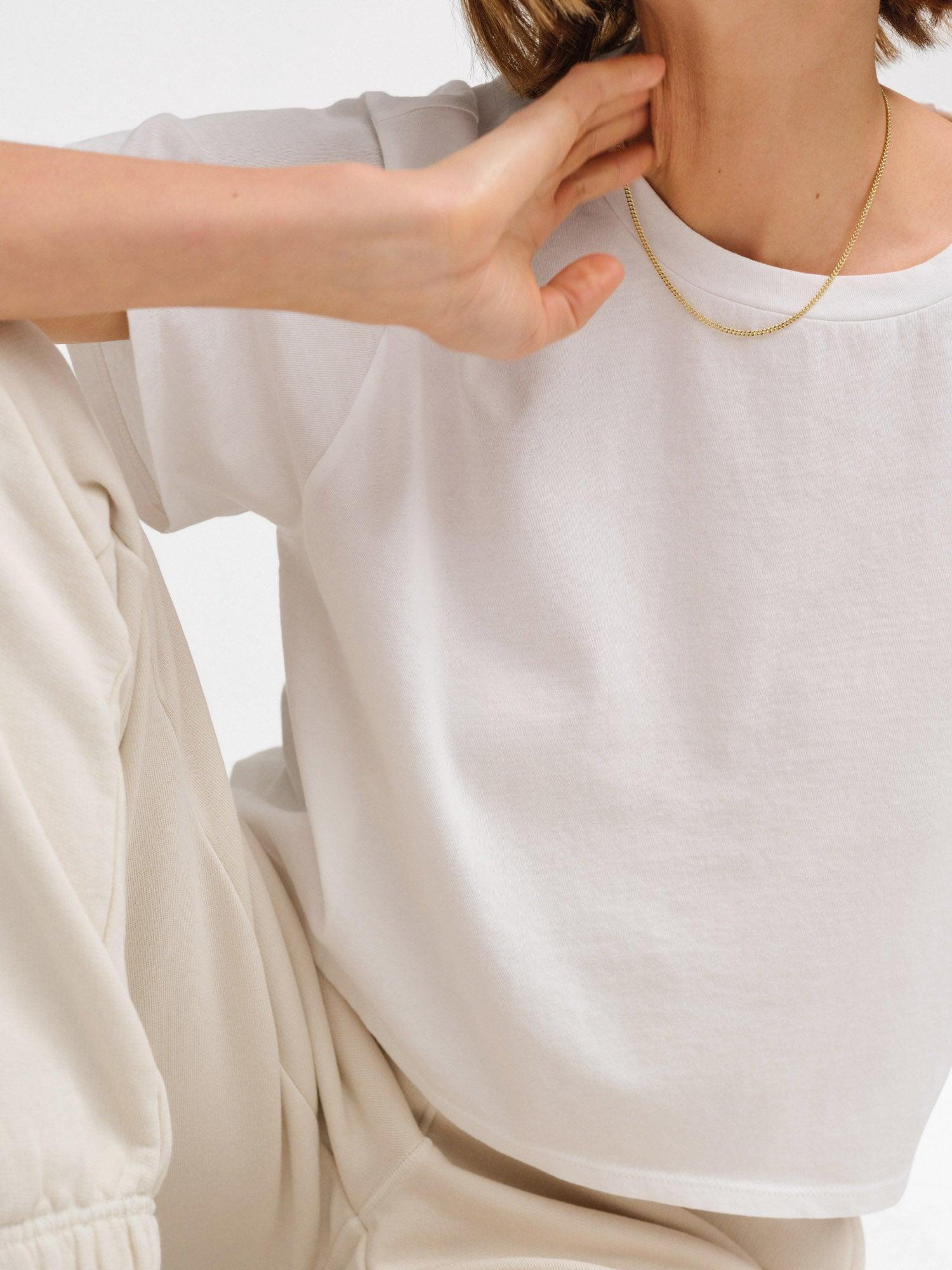Organic Cotton Relaxed Crop Tee Female Product Image