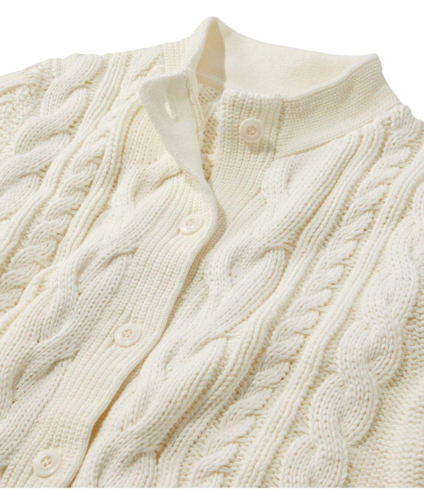 
                            Women's Double L® Cable Sweater, Button-Front Cardigan
                         Product Image
