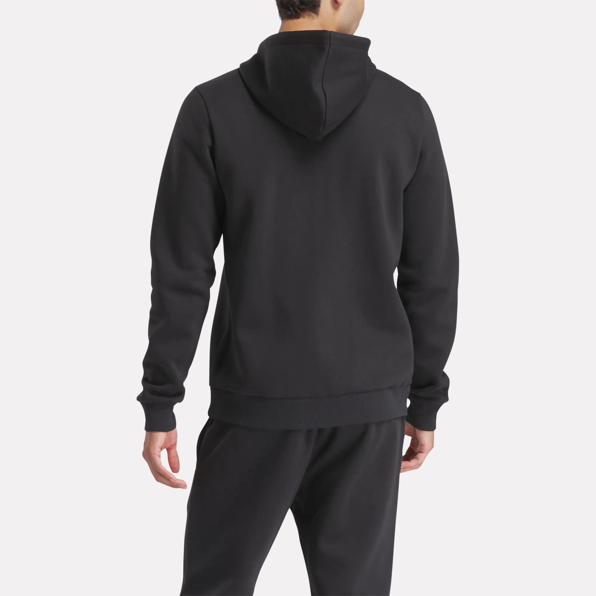 Men's Reebok Identity Small Logo Fleece Full-Zip Hoodie Male Product Image