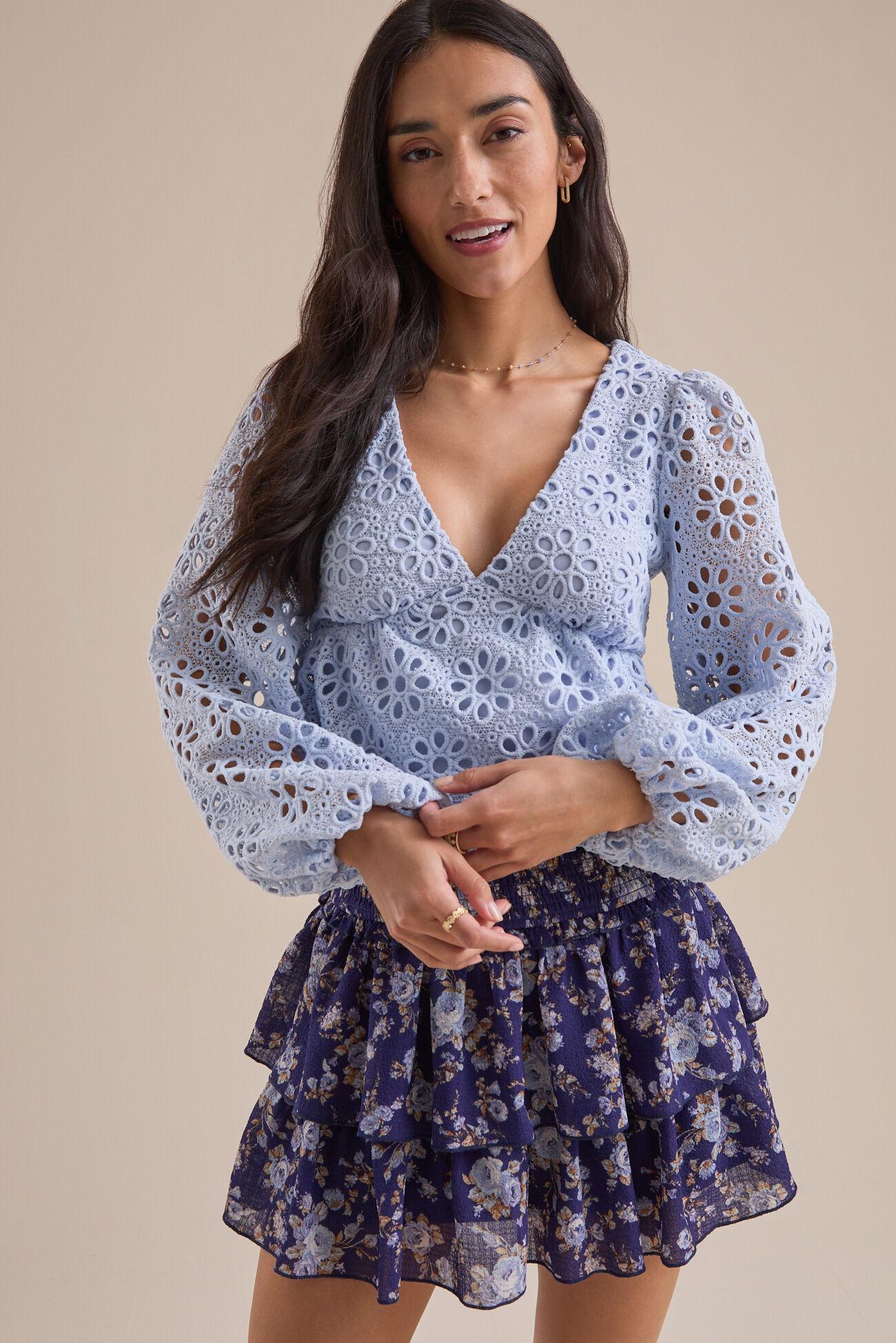 Fallon Lace Babydoll Top Product Image