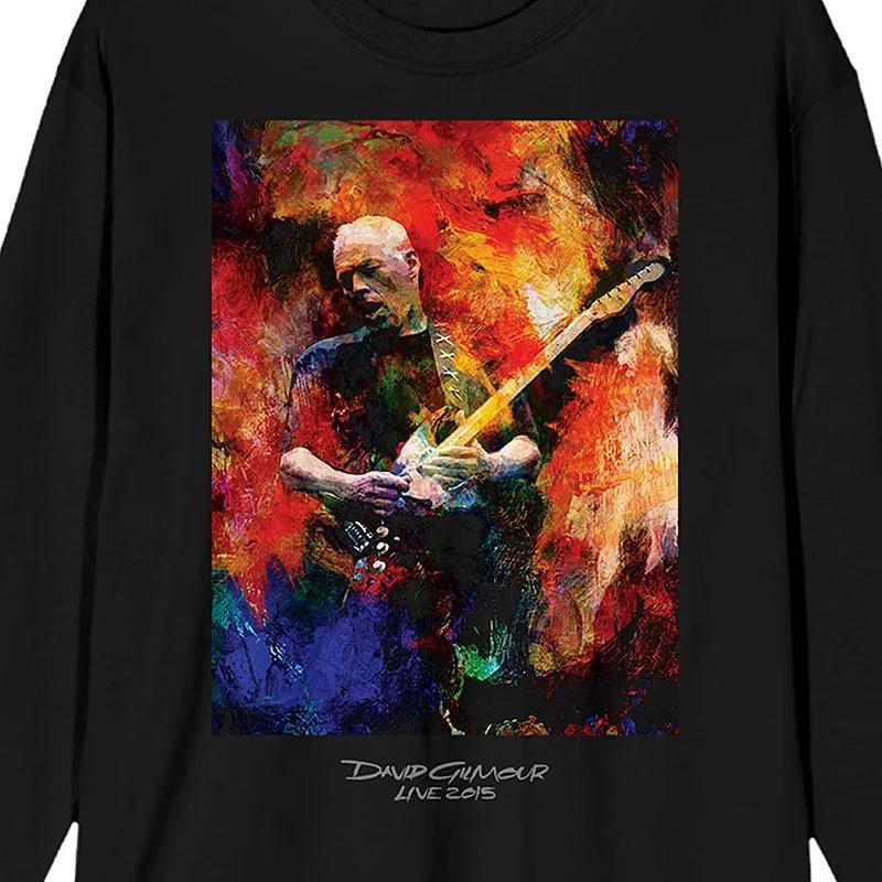 Men's David Gilmour Painted Artist Graphic Tee, Size: Large, Black Product Image