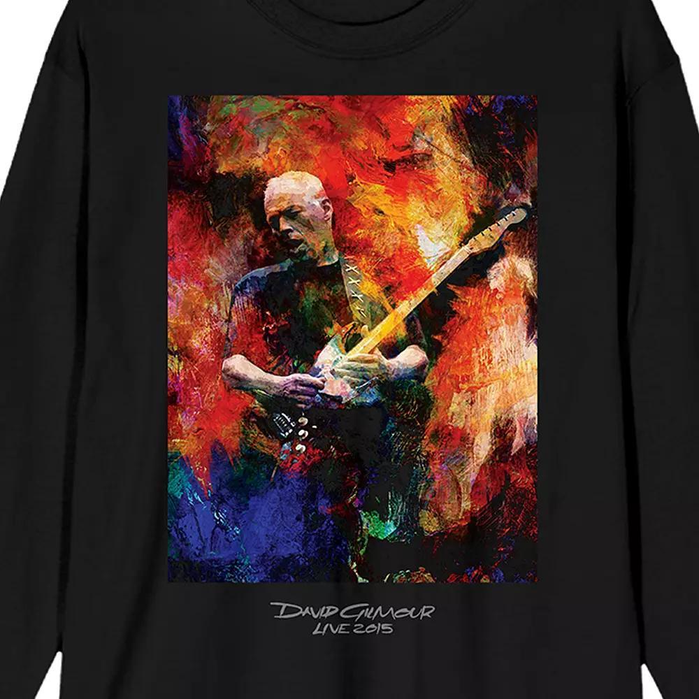 Men's David Gilmour Painted Artist Graphic Tee, Size: Large, Black Product Image