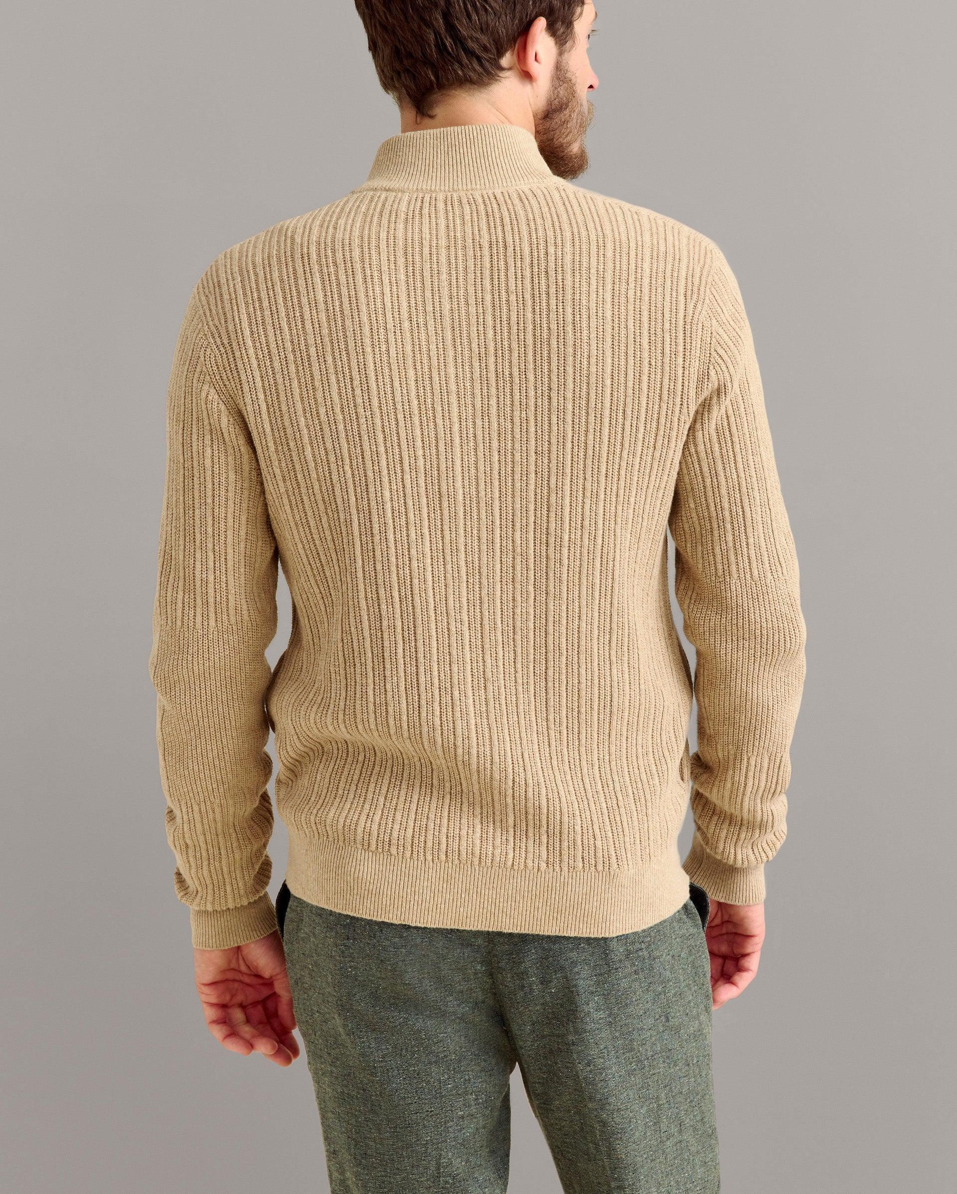 Heirloom Rib Two Way Zip Cardigan -  Product Image