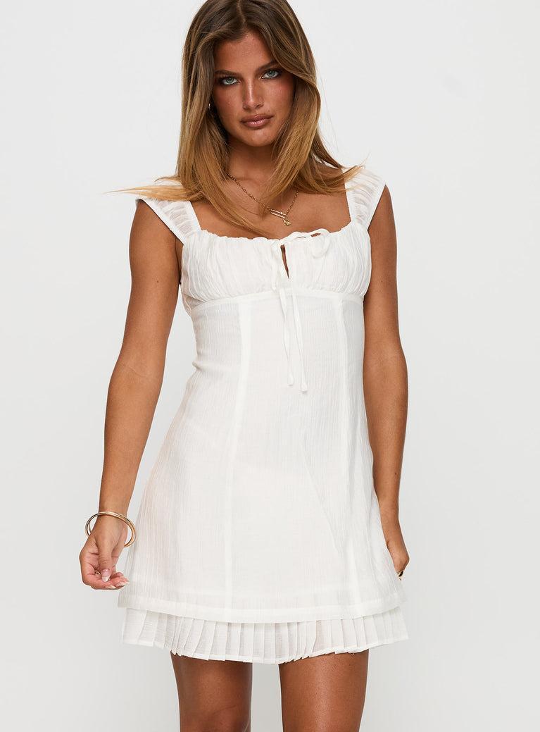 Eternally Yours Mini Dress White Product Image