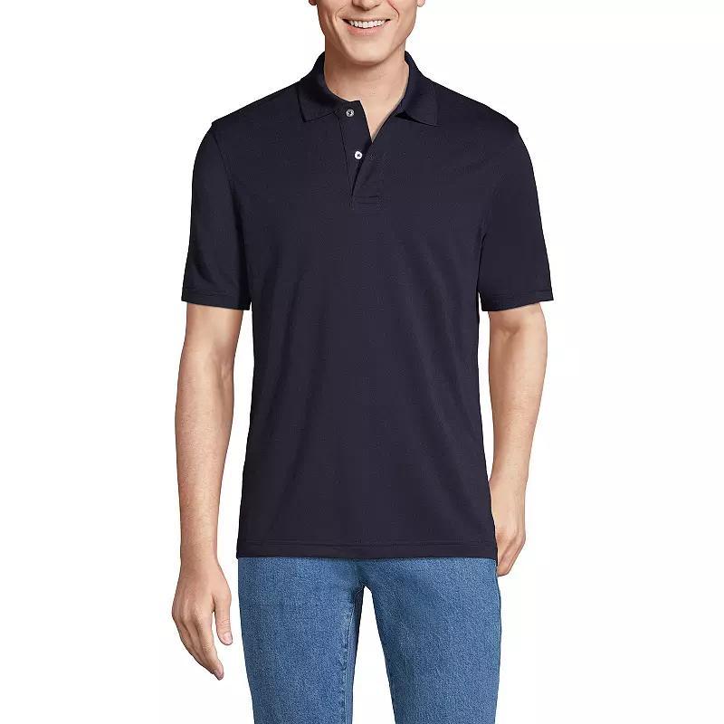 Men's Big Lands' End School Uniform Short Sleeve Polo, Size: 4XB, Rich Red Product Image