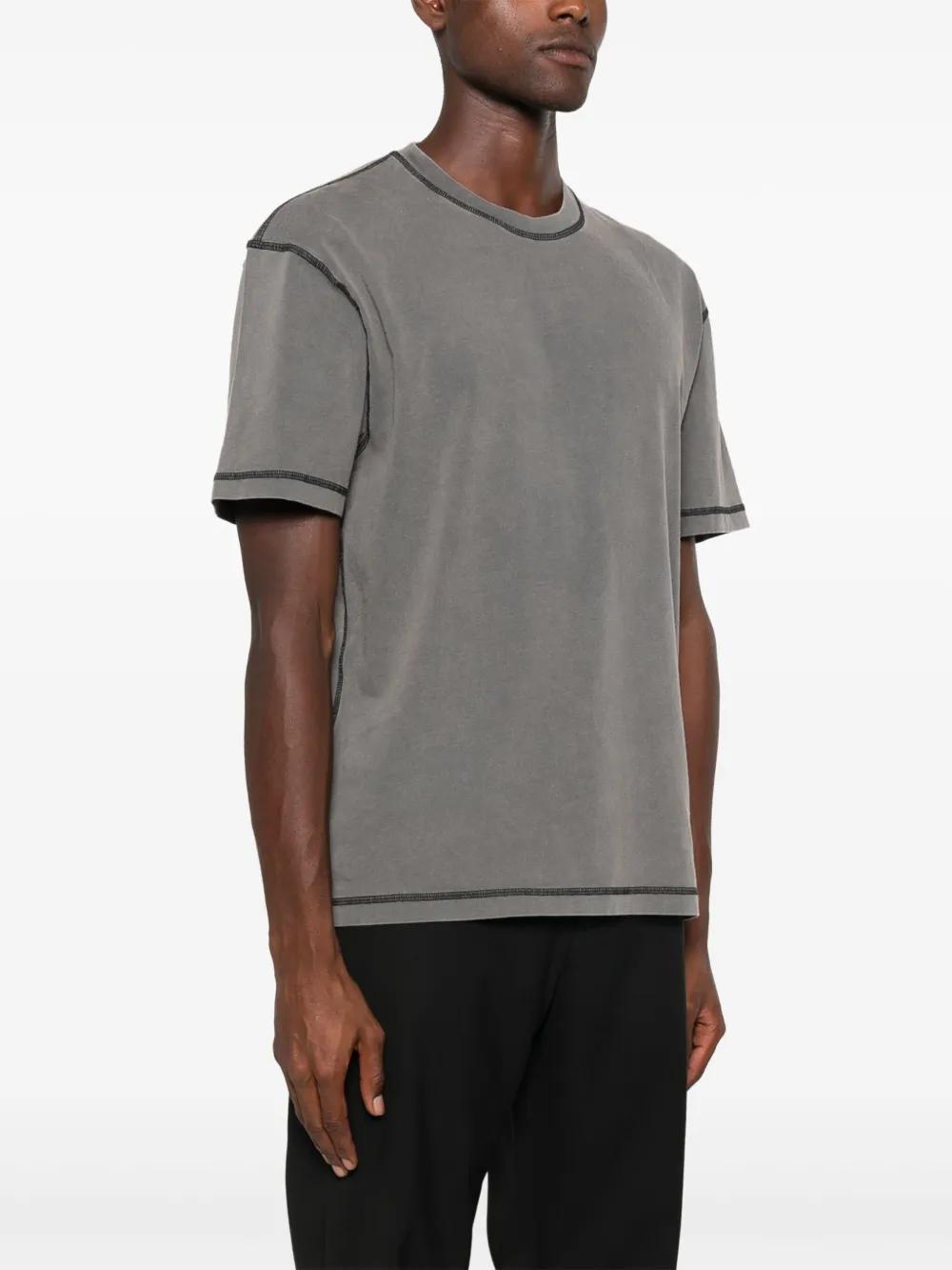 SUNFLOWER Contrast T-shirt In Gray Product Image