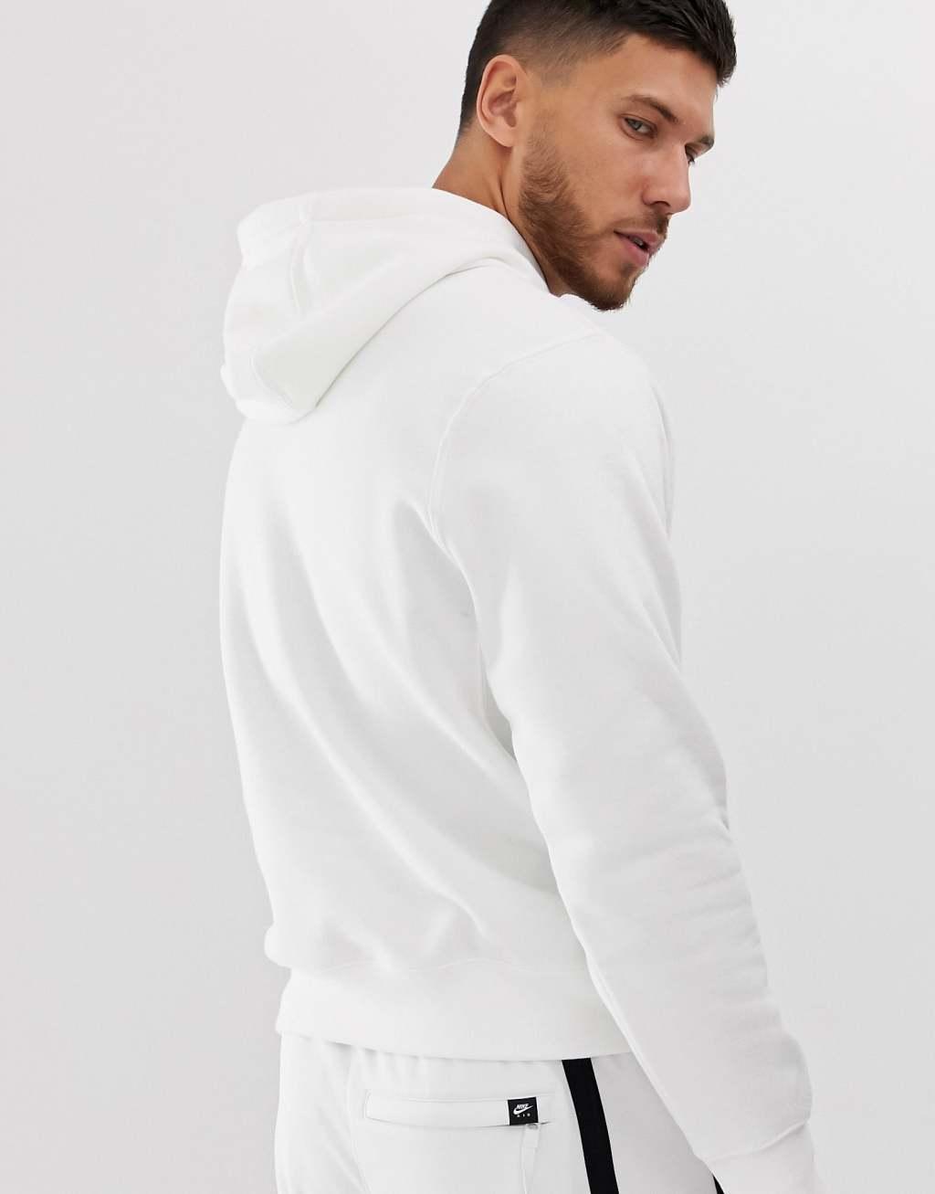 Big & Tall Nike Sportswear Club Fleece Pullover Hoodie, Men's, Size: XXL Tall, White Product Image