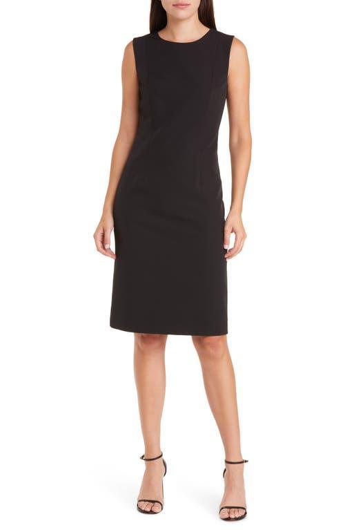 Womens Meridian Milano Twill Sleeveless Sheath Dress Product Image