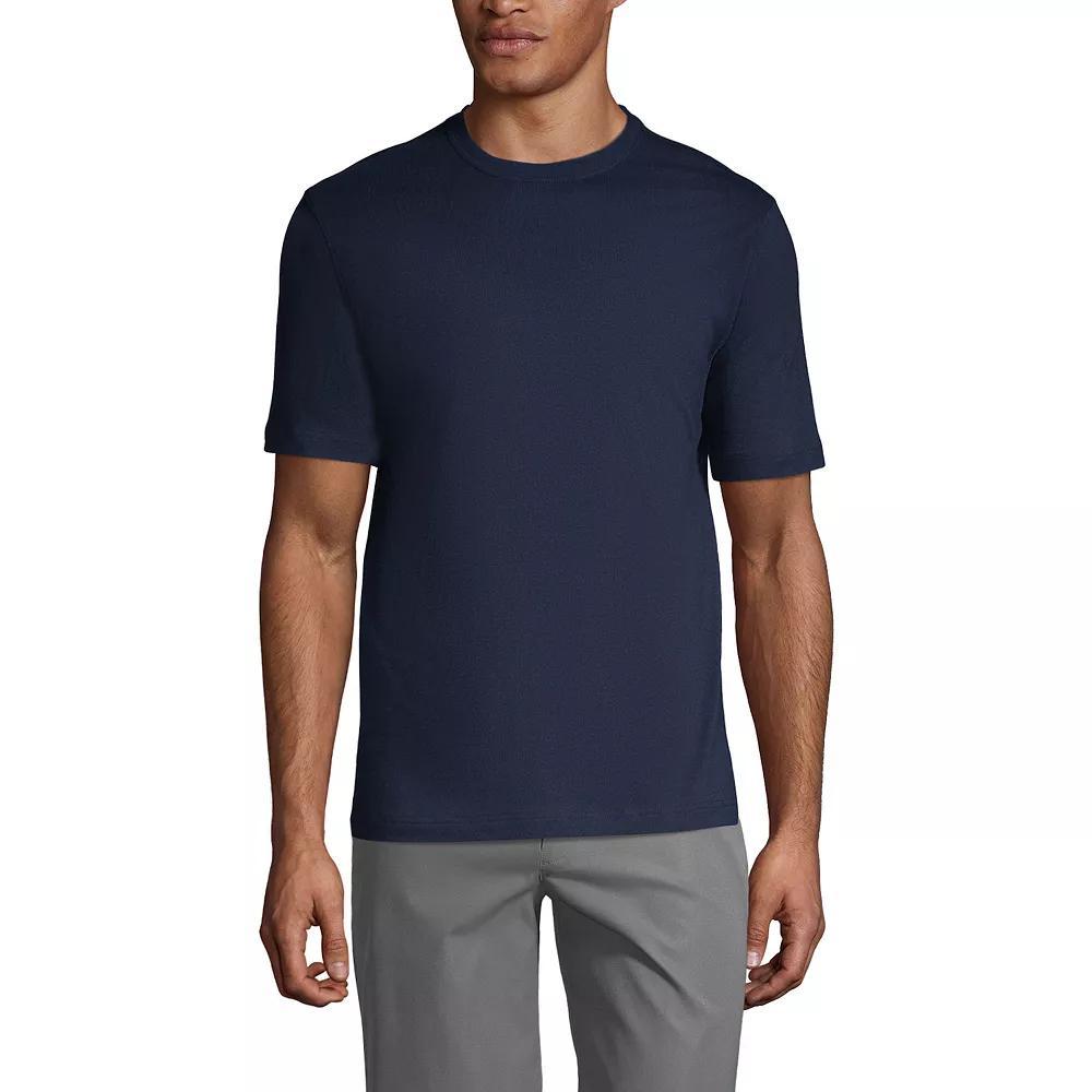 Men's Lands' End Essential Short Sleeve School Uniform T-shirt, Size: Small, Classic Blue Product Image
