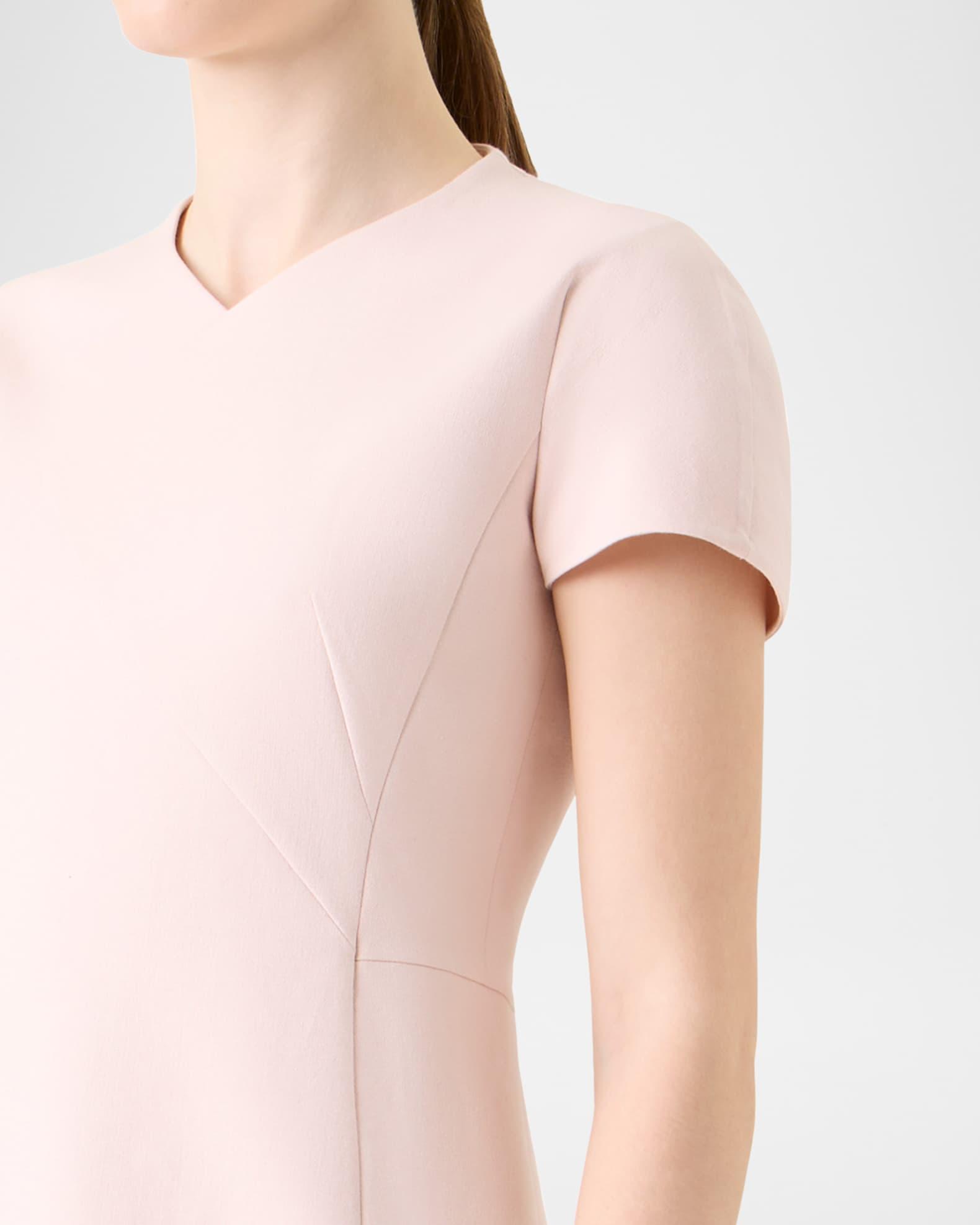 Double-Face Cotton-Silk A-Line Dress Product Image
