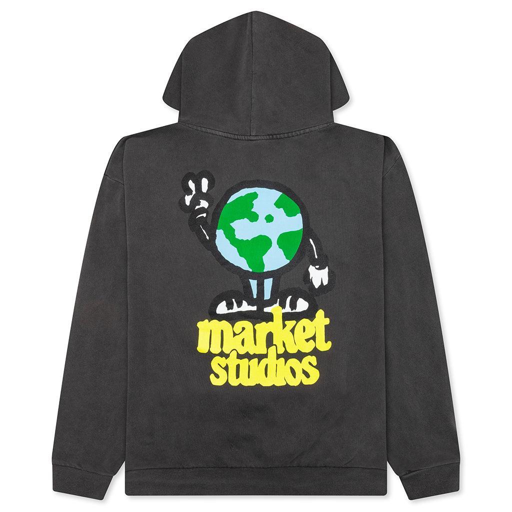 World Peace Hoodie - Washed Black Male Product Image