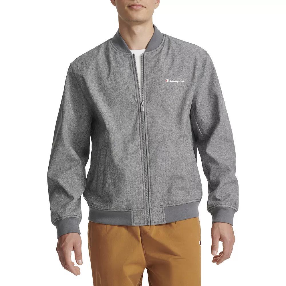 Men's Champion® Soft Shell Sport Bomber Jacket, Size: Large, Grey Gray Product Image