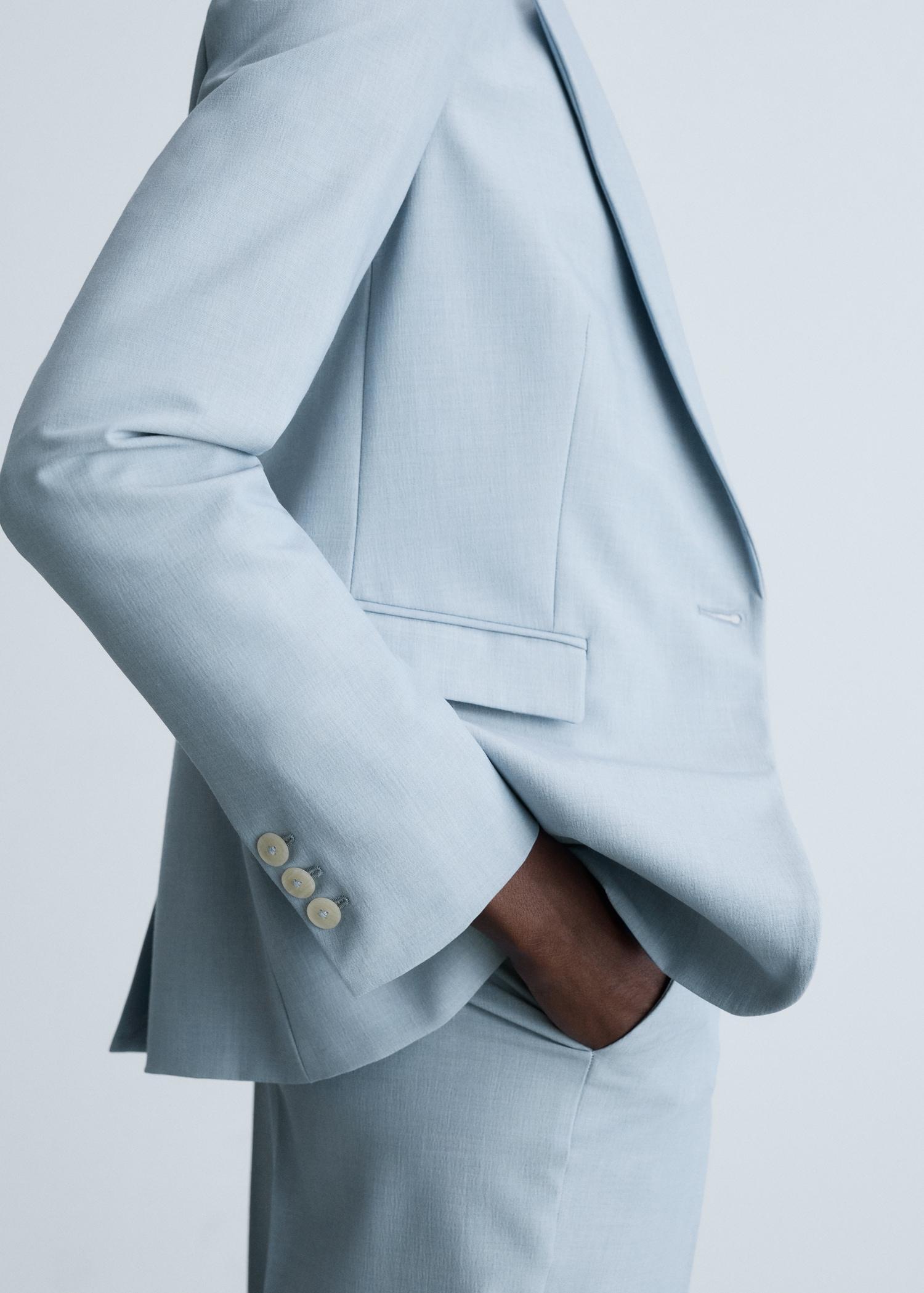 Fitted suit jacket - Women | MANGO USA Product Image