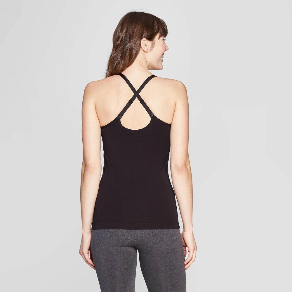 Women's Nursing Seamless Cami - Auden™ Black L: V Neck, Spaghetti Straps, Maternity Knit Product Image