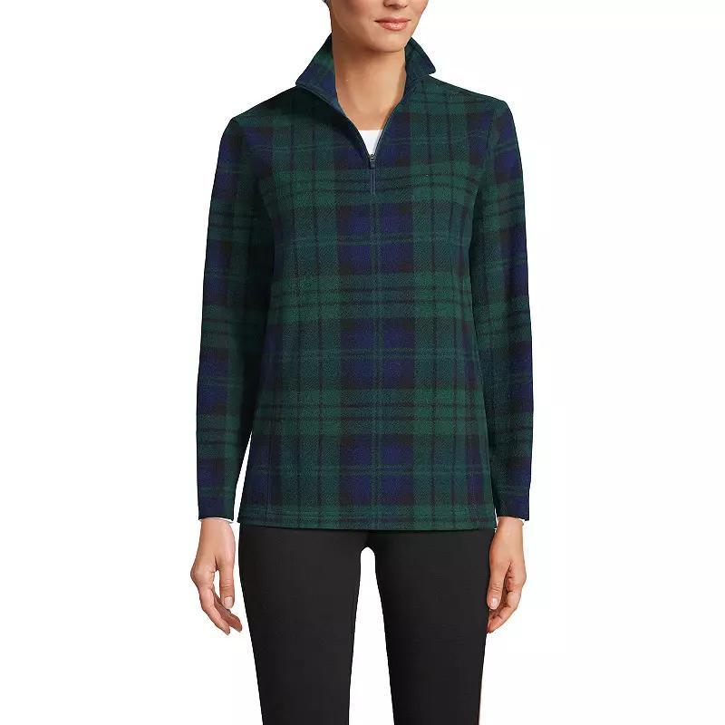 Petite Lands' End 1/4-Zip Fleece Pullover, Women's, Size: XS Petite, Deep  Blue Product Image