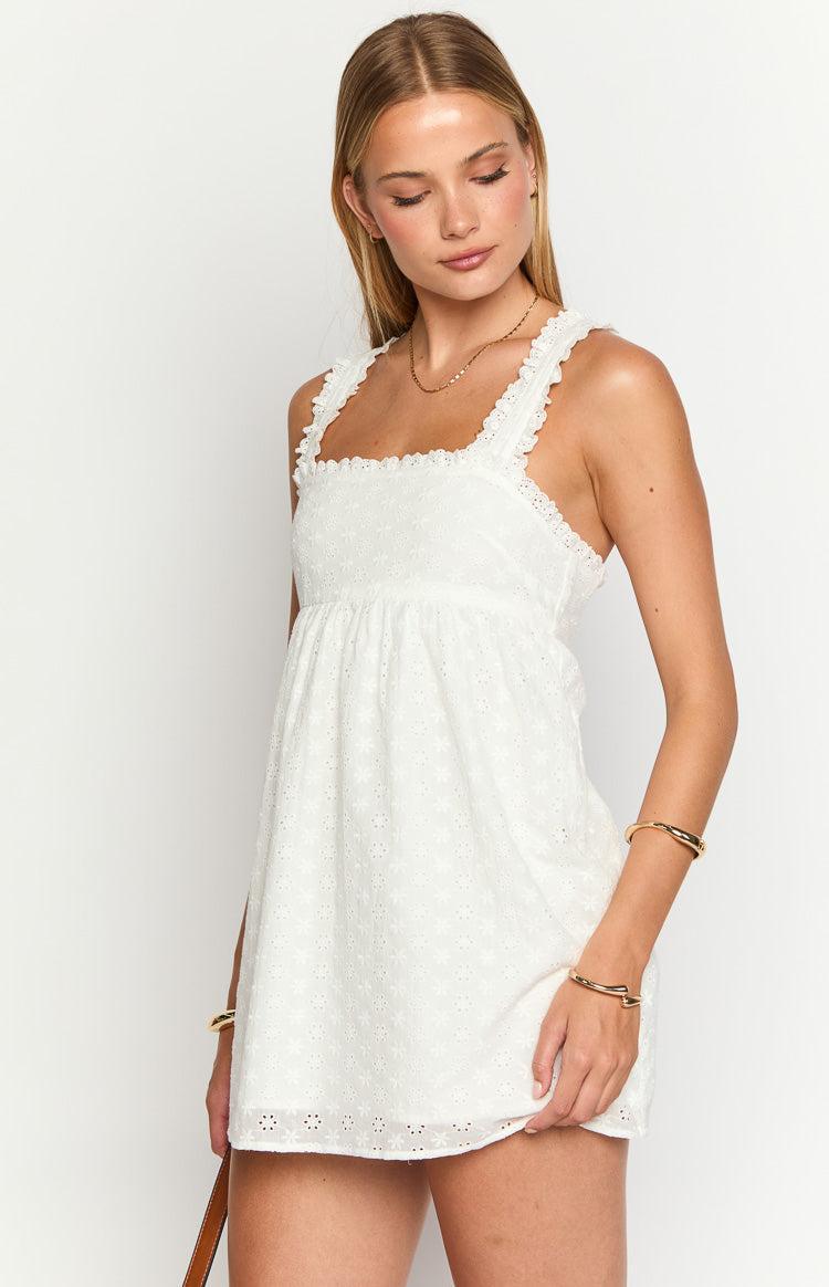 Kindered Hearts White Mini Dress Girls Product Image