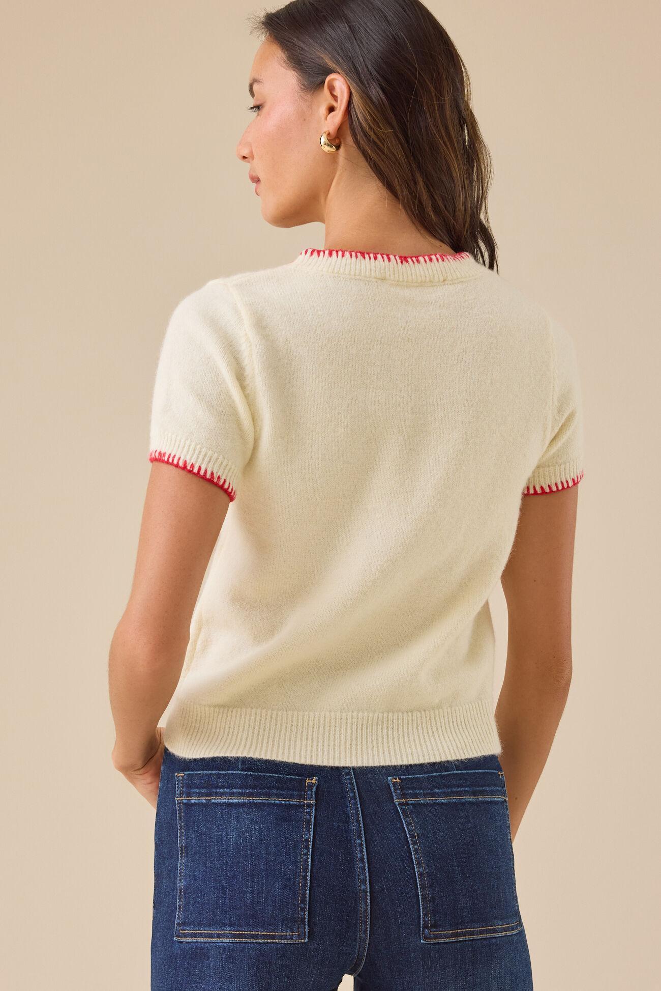 Lily Lobster Short Sleeve Sweater Product Image